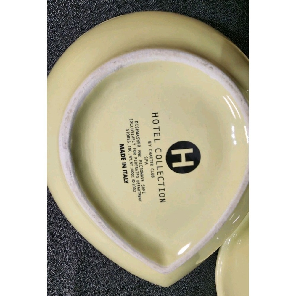 Hotel Charter Club Spa Yellow Teardrop Serving Bowls Set of 3 Made In Italy - Picture 8 of 10